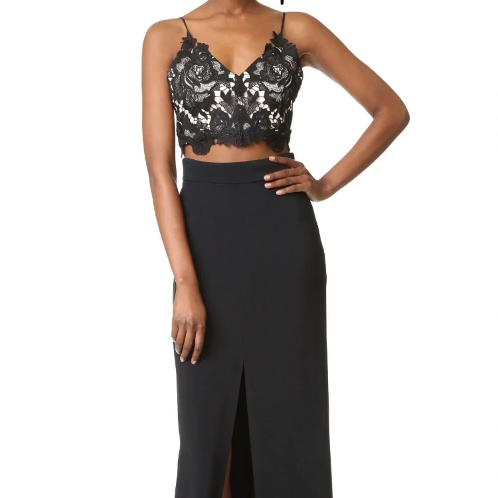 Designer Rime Arodaky crop top from Shopbop.  Black with Beige lining (XS) NWOT - Picture 6 of 7